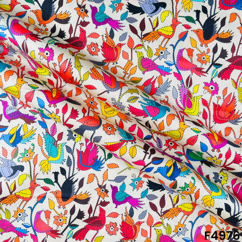 Digital Print Glaze Cotton Fabric-F4976
